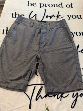 CSG Mens Flat Front Chino Shorts Size 32 Gray